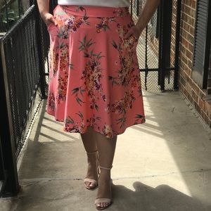 eva mendes for new york & company floral skirt